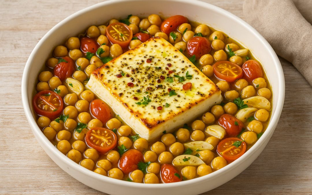 Baked Feta & Chickpeas Recipe