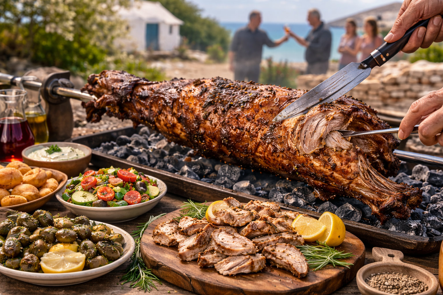 BBQ Roast Lamb (Arni sti Skara) Recipe